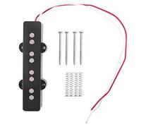 Damavat Pro Electric Open Type Noiseless Bridge Pickup For 4 String Jazz Style,Black 95x18.3Mm