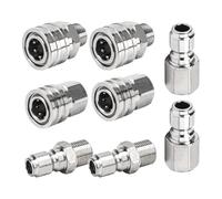 Damavat Quick Connect Kit 3/8" Quick Connect Fittings, Stainless Steel Adapter Set Female andMale Threads