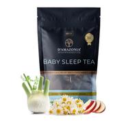 D'Amazonia Baby Sleep Tea | Chamomile, Apple Pieces, Fennel| Pack of 20 Pyramid Tea Bags | Made in The UK (Award Winning Range)