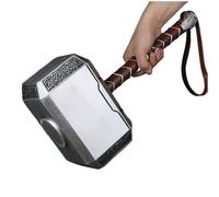 damdos Halloween Prop 44cm 1:1 Thor's Hammer Stormbreaker Thor Thunder Hammer PU Foam With Belt Cosplay Props Birthday Gifts