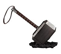 damdos Halloween Prop Cosplay Weapon 1:1 45cm Thors Hammer Thunder Hammer+ Stand Base ABS Plastics Birthdays Gifts