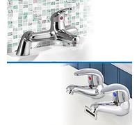 Dame Basin and Bath Mono Mixer Filler Taps Chrome