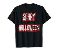 Dame Herr Kind Girl Gruppen Paar mit Spruch Scary Halloween T-Shirt