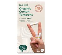 DAME Organic Cotton Tampons (Regular) - 16 Pack