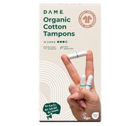 DAME Organic Cotton Tampons (Super) - 16 Pack