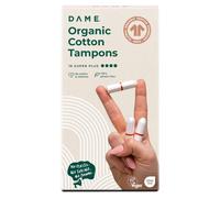 DAME Organic Cotton Tampons (Super Plus) - 16 Pack