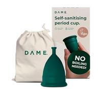 DAME Period Cup - Large | No Boiling Required | Leak-Free Period Products | Hygienic, Comfortable, Self-Sanitising, Reusable, Menstrual Cup for Women | Up to 12 Hours of Protection, Eco-Friendly