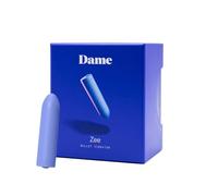 Dame Products Zee Handheld Portable Small Massager - Strong, Compact Massaging - USB Rechargeable - 100% Water Resistant Bullet - Periwinkle Color