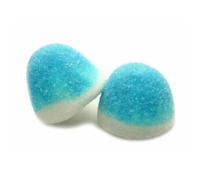 Damel Blue Kisses | 1kg Bulk Tub | Fizzy & Chewy Blue Raspberry Flavoured Sweets | Halal & Fun Candy