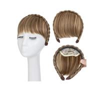 Damen Braided Headband With Hair Bang for Women Hair Extensions Synthetic Bangs Braided Wig for Dating(10P86)