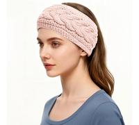 Damen Gestricktes Stirnband, Winter, Ohrenwärmer, gefüttertes Haarband, Thermo-Kopfwickel für Damen und Mädchen, Outdoor-Sport, kaltes Wetter, Haarschmuck,für Damen/Frauen/Mädchen (C)