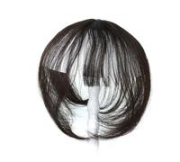 Damen One Piece Clip in Hair Fringe 3D Hair Bangs Hair Piece Flat Bangs with Clips on Bangs for Dating(4)