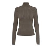 Damen ONLKAROL L/S Rollneck Pullover KNT, Walnut, XL