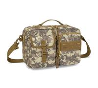 Damero Bible Cover Case for Men, Bible Carrying Case with Multiple Pockets, Church Bag with Top Handle and Shoulder Strap, Camouflage