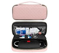 Damero Protective Stethoscope Case Compatible with 3M Littmann/ADC/Omron Stethoscope, Stethoscope Carrying Bag Travel Case for Nurse Accessories, Misty Rose