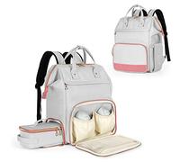 Damero Wearable Pump Backpack with Cooler - Compatible with Medela, Elvie and Momcozy - Breast Pump Carrying Bag with Laptop Sleeve for Working Moms