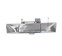 DamFFoMwk Rear Trunk Tailgate Lock Door Handle Back Latch Release Bezel Compatible with SAIC MAXUS T60 T70 T90 2017 2020(1PC Chrome No Hole)