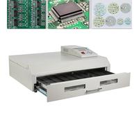 DaMga T-962,T-962A,T-962C,T-962A+ Infrared Reflow Oven Furnace IC Heater BGA Rework Station Professional Infrared Heater Soldering Automatic Reflow Machine with Hot Air Circulation,T-962C