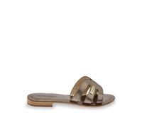 Damia Leather Mules bronze