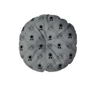 Damian-Wiklina Dog Cushion - Cat Cushion - Round Size Diameter 40 cm Light Grey Colour - Dog Bed - Cat Bed - Cat Mat - Mattress for Dogs or Cats - Washable - Ideal for Transport Baskets or Pet Bed