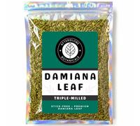 Damiana Leaf | Stick-Free & Pre-Ground | Herbal Turnera Diffusa Infusion for Mood & Relaxation | Caffeine-Free Loose Leaf Damiana Tea | (30g)