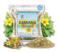 Damiana Leaf Te - 4 oz (113g) Loose Herbal Tea + Stainless Steel Tea Infuser - 100% Natural Turnera diffusa - Authentic Mexican Origin - Caffeine-Free, Non-GMO, Gluten-Free, Vegan By Bexpertsusa