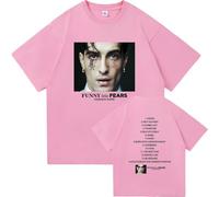 Damiano David Il Ballo Della Vita TattooTShirt Funny Little Fears Cotton Fashion Short Sleeve Unisex Harajuku Vintage T-Shirt Hip Hop Tops Men Women Gifts for Fans-Pink1||s