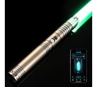 DAMIENSABER RGB V3 Smooth Swing Light Saber 16 Sound Fonts, Motion Control Light Sabers, Infinite Color Changing and 16 RGB Light Saber for Adults with Non-Slip Bandage Support Heavy Dueling