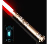 DAMIENSABER Upgrade RGB3.0 Smooth Swing Light Saber, Motion Control Light Saber with Realistic 16 Sound Fonts Infinite Color Changing 16 RGB, Heavy Dueling Metal Light Sabers for Adults, Rechargeable