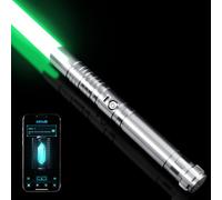 DAMIENSABER Upgrade RGB3.0 Smooth Swing Light Saber, Motion Control with Realistic 16 Sound Fonts, Infinite Color Changing 16 RGB, Heavy Dueling Metal Aluminum Hilt, Adults, Rechargeable
