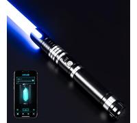 DAMIENSABER Upgrade Xenopixel 3.0 Motion Control Light Saber, Smooth Swing with Light Sabers 34 Sound Fonts Infinite Color Changing, Metal Hilt Dueling Light Sabers for Adults -Black