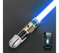 DAMIENSABER Xenopixel V3 Motion Control Light Saber, 34 Sound Fonts Smooth Swing Light Sabers, Heavy Dueling Saber with Infinite Color Changing,Original Design Premium Saber Metal Hilt 72cm/28in Blade