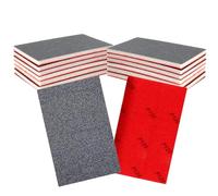 DAMIK 12 Pcs Sanding Sponges Kit: Wet Dry Flexible Sandpaper for Metal/Wood/Walls Polishing- 120-3000 Grit Washable and Reusable Sponge Pads for Window Sills, Architraves, Railings, Furniture