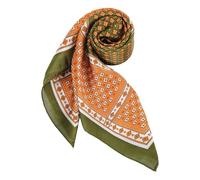 DAMILY Vintage Bandana Men's Silky Square Headscarf Summer Geometric Neckerchief and Headband Motorcycle Satin Pirate Scarf Children Festival Hair Bands 70 x 70 cm (Armygreen)