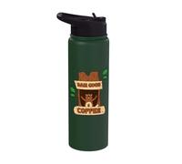 Damm Good Coffee Wetlands Coffee Drinkers Beaver Lovers Stainless Steel Insulated Water Bottle