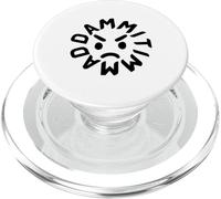dammit I'm mad spelled backwards is Funny Palindrome PopSockets PopGrip for MagSafe