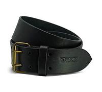 Damn Near Kilt 'Em Classic Wide Leather Kilt Belt - Black - 32/37"