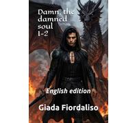 Damn, the damned soul 1-2 special edition with various brightly colored illustrations in the background of each page and a cover featuring Damn and the black dragon: English edition
