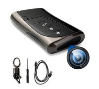 DAMOACAM QHD 2560x1440P Car Key 2K Hidden Camera Spy Camera Key fob Key Chain Concealed Lens No Red Light Wide-Angle Nanny Security Surveillance Cam USB Type C