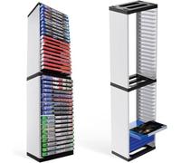 DaMohony Games Storage Tower for PS5, Game Disks Storage Tower Holder Stand, Stores 36 PS5 Games or Blu Ray Disks