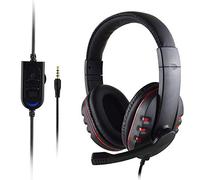 DaMohony PS4 Headset Gaming Wired with Microphone, Over-Ear Low Bass Stereo Surround Sound Headphone for PS4 PS5 Xbox One PC Laptop, Lightweight Comfortable for Marathon Gaming Sessions, 3.5mm Jack