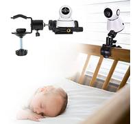 DaMohony Universal Baby Monitor Holder, Adjustable Infant Mount Stand, 360° Rotatable Stable Camera Mount Bracket for Crib Bassinet