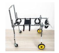 DAMOIFFP Dog Wheelchair For Back Legs Adjustable 4-wheel Pet Wheelchair Lightweight Animal Exercise Assisted Walk Car