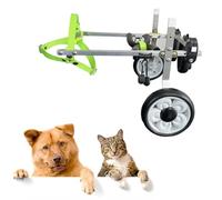 DAMOIFFP Lightweight Pet Scooter Wheelchair, Dog Wheelchair Adjustable Dog Cart 2 Wheel, Animal Exercise Wheels for Disabled Hind (Size S)