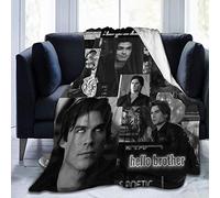 Damon Salva-Tore Blanket Season 5 Team Damon 1864 TV Show Character Art Abstract Picture Modern Family Bedroom Decoration Accessory Theme Gifts Painting Merchandise 80 x