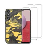 DAMONDY for AirVoice A67L Gen2 Case with 2 Pack Screen Protector-Yellow | Foxxd A67L Gen2 Phone Case Cover Slim Anti-Slip Camouflage Designer for Women Men, Soft TPU Anti-Scratch Trendy
