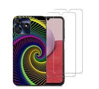 DAMONDY for BLU G64L 2025 Case with 2 Pack Screen Protector,Anti-Slip Abstract Design Cases for Girls Women Soft Silicone Slim Thin Girly Phone Cover for BLU G64L -Rotate