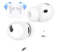 DamonLight 2 Pairs Ear Tips for AirPods Pro 3 Grip Silicone Earbuds Cover [Added Storage Pouch][US Patent Registered] Compatible with Apple AirPods Pro 3rd Generation 2025 (Small)