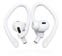 DamonLight Ear Hooks 2 Pairs for AirPods Pro 2 & 1, AirPods 4 & 3 & 2 & 1, Airpod Ear Hook, Anti-Slip Comfortable Fit, Ergonomic Design, AirPods Accessories (Large, White)