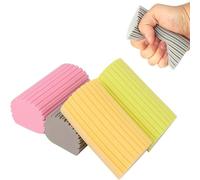 Damp Clean Duster Sponge 4 Pack,Magic Sponges Eraser Baseboard Cleaner Tool,Reusable Household Cleaning Sponge for Blinds, Glass, Railings, Mirrors, Floorboards, Fan Blades, Vents(Multi Color)